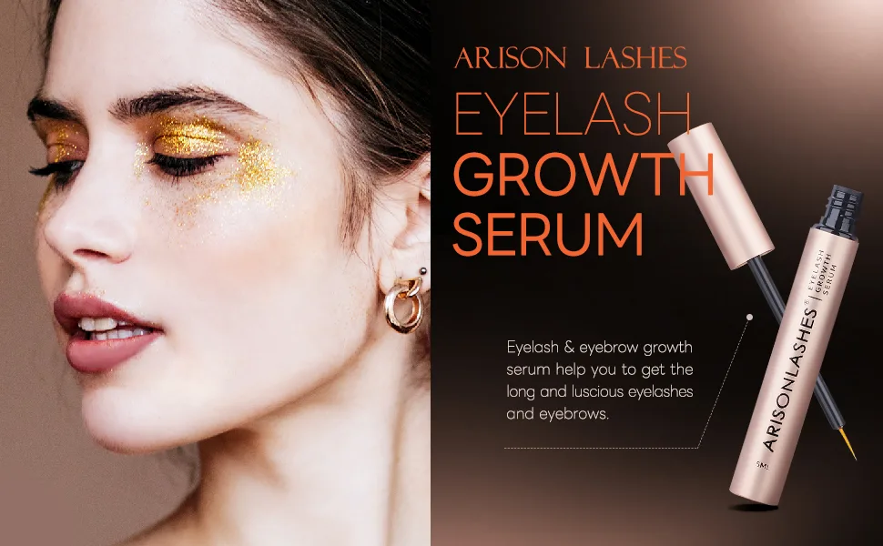 Lash Serum Premium Eyelash Growth Serum Eyebrow Enhancer Grande Eyelash Serum Lash Boost Serum for Longer  Fuller Thicker Natural Lashes Extensions & Brows Enhancer 5ML - lash serum
