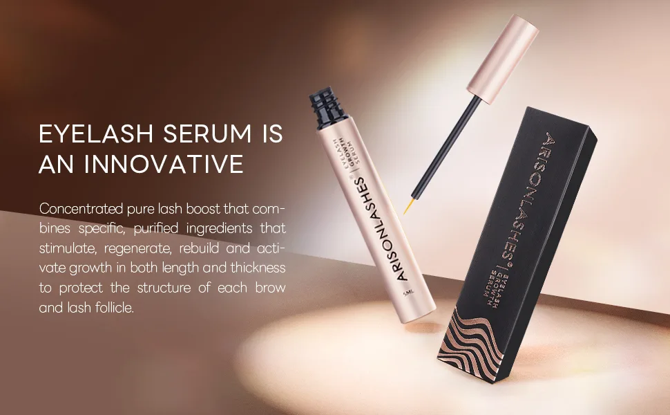 Lash Serum Premium Eyelash Growth Serum Eyebrow Enhancer Grande Eyelash Serum Lash Boost Serum for Longer  Fuller Thicker Natural Lashes Extensions & Brows Enhancer 5ML - lash serum