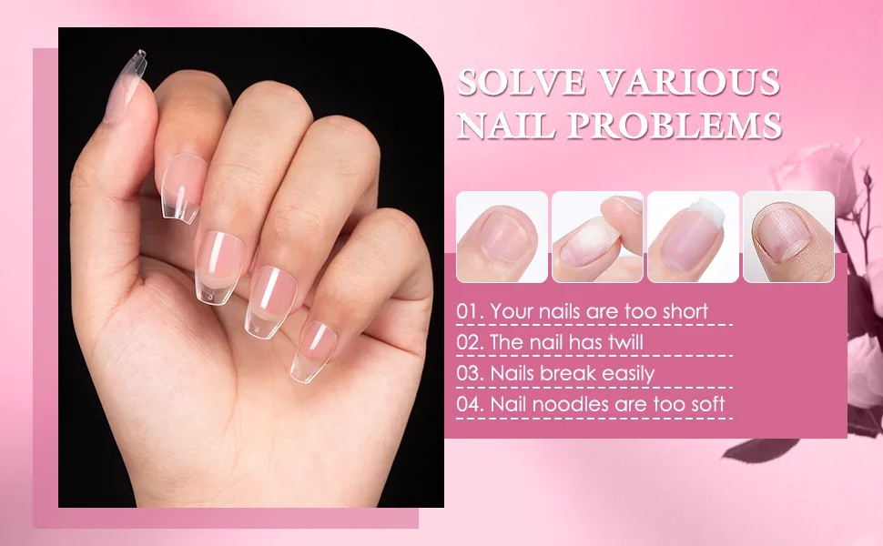 Ranrose 240PCS Short Coffin Nail Tips Half Matte Soft Gel False Tips Full Cover Coffin Shaped Nails Clear Acrylic Tips for Press On Nail Extension DIY  - ciffin nail tips