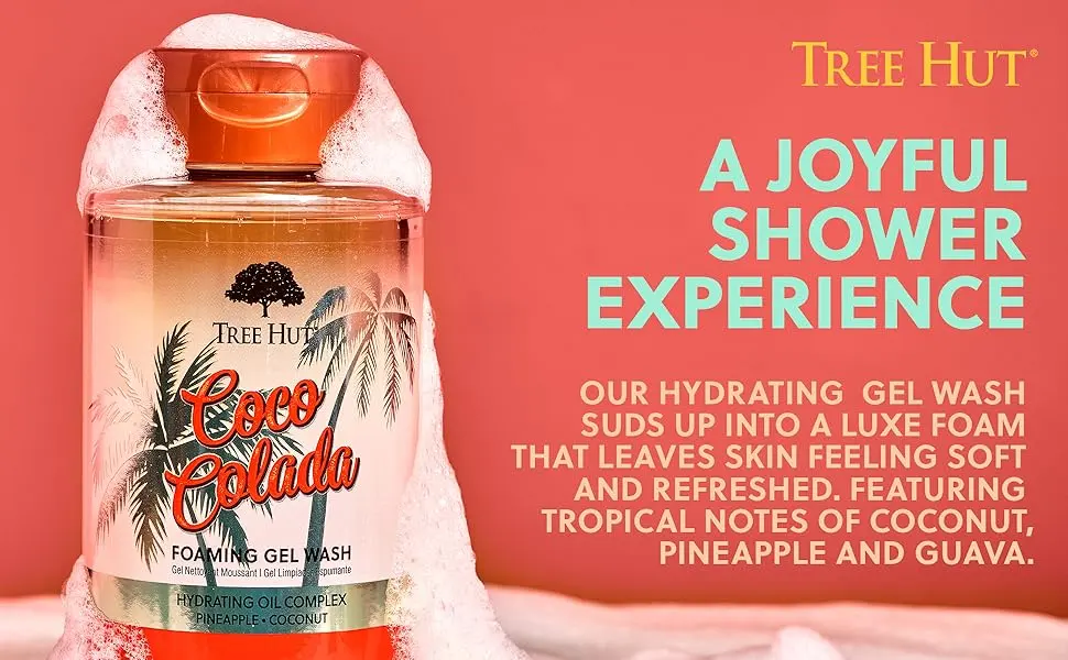 Tree Hut Coco Colada Radiant & Refresh Foaming Gel Wash  18 oz. - Tree Hut Coco Colada Foaming Gel Wash