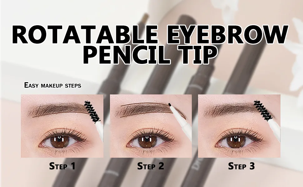 3 Different Eyebrow Pencils Creates Natural Looking Brows Easily And Lastes All Day 3-in-1:Eyebrow Pencil *3 Light Brown -0407061 Light Brown Eyebrow Pencil *3 -0407061 - product information 5