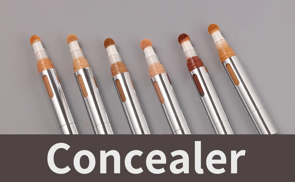 Vodisa Concealer Stick Liquid Face Contour with Applicator Cream Brightener Cushion Foundation Full Coverage Long Lasting Lightweight Under Eyes Blemish Smooth Concealer 02 - Liquid concealer