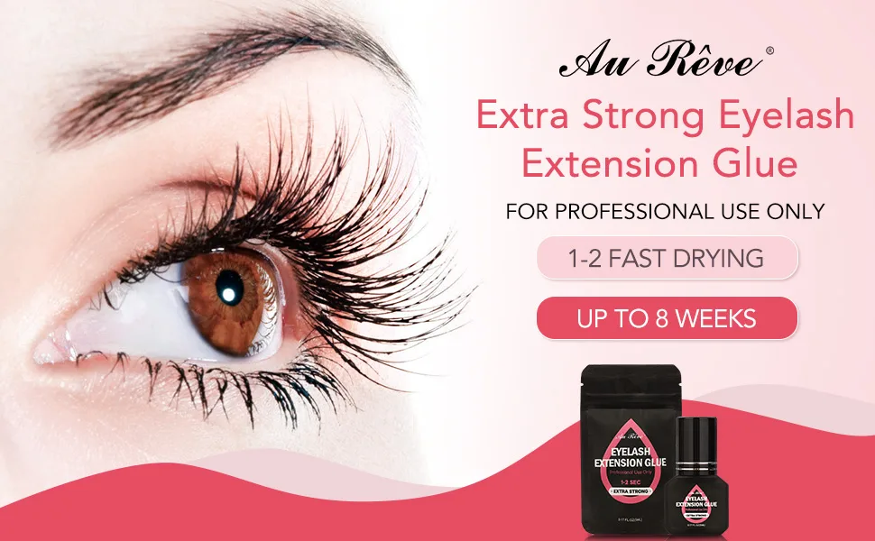 Eyelash Extension Glue  1-2 Sec Drying Time Eyelash Glue Fast Dry Lash Extension Glue 7-8 Weeks Retention Professional Use Only (5ML) - glue1