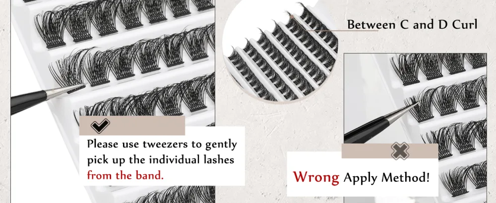 Lash Clusters DIY Lashes Extensions D Curl Individual Lashes 8-16mm Eyelash Clusters 108 pcs Natural Fluffy Cluster Lash Extensions Wispy Eyelashes Extensions DIY at Home by TOOCHUNAG C01 - CLUSTER LASHES