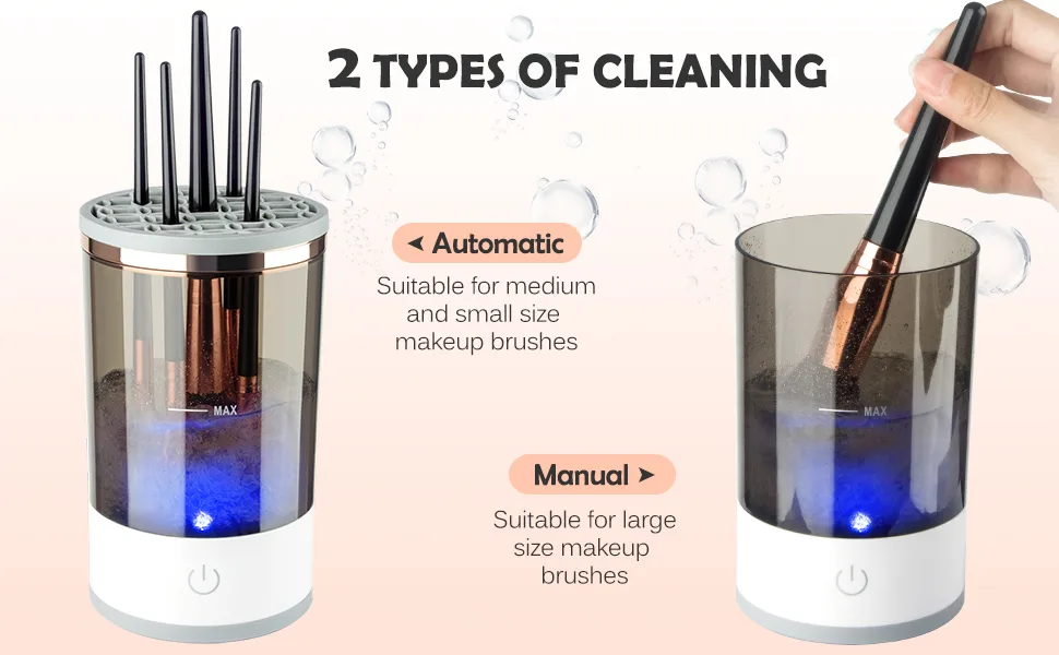 Electric Makeup Brush Cleaner  Makeup Cleaner  Brush Cleaner Fit For All Size Makeup Brush  Beauty Tools  Great Gift For Her  Women  Girlfriend  Female  Valentine's Day - makeup brush cleaner
