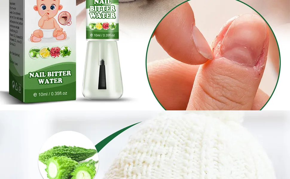 Nail Biting Treatment for Kids  Natural Thumb Sucking Stop for Kids  Safe Nail Care  Bitter Taste  Plant Extract - product information 2
