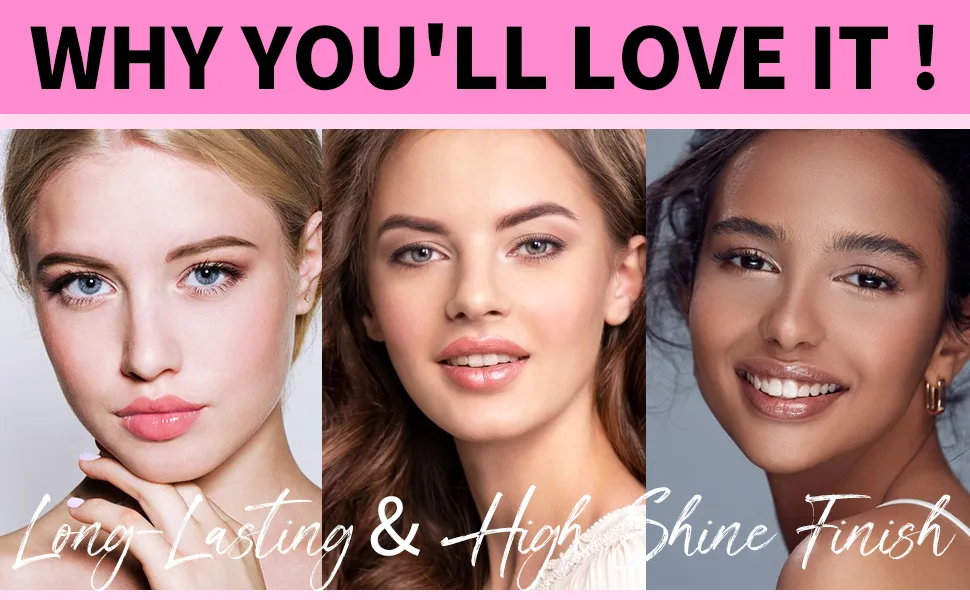 KIMUSE Lip Plumper Gloss  Moisturizing Lip Gloss  Long -Wearing Plumping Gloss  Hydrating and Plumping Lips - lip plumping lip gloss