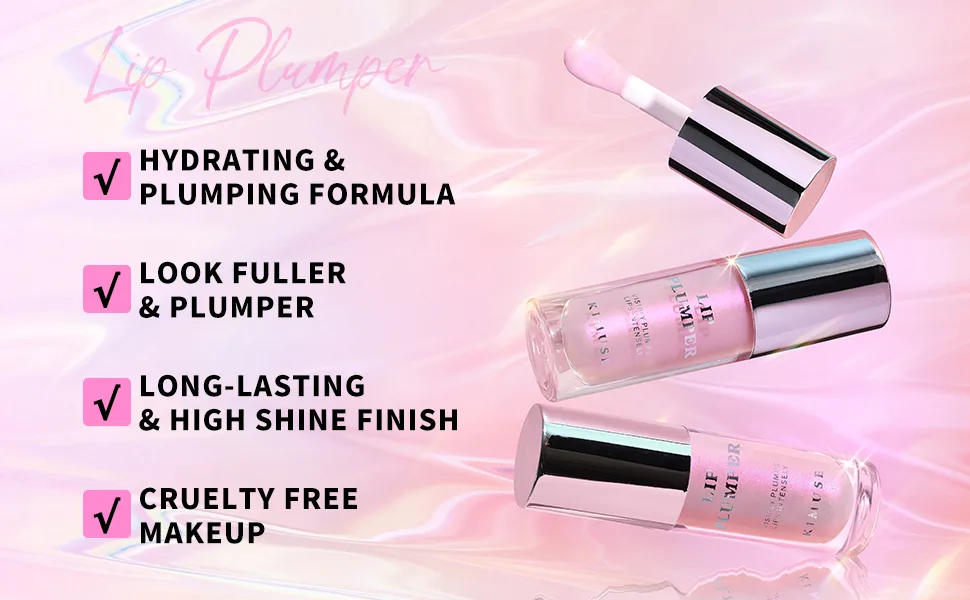 KIMUSE Lip Plumper Gloss  Moisturizing Lip Gloss  Long -Wearing Plumping Gloss  Hydrating and Plumping Lips - plumping lip gloss