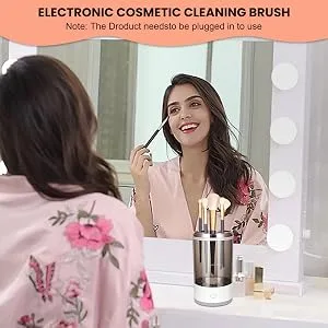 KKL Makeup Brush Cleaner Machine Electric Cosmetic Automatic Brush Cosmetic Supplies Storage Box Deep Cosmetic Brush Spinner for Brushes - makeup brush cleaner machine,electric makeup brush cleaner