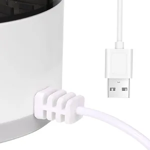 KKL Makeup Brush Cleaner Machine Electric Cosmetic Automatic Brush Cosmetic Supplies Storage Box Deep Cosmetic Brush Spinner for Brushes - USB plug-and-play charging cable