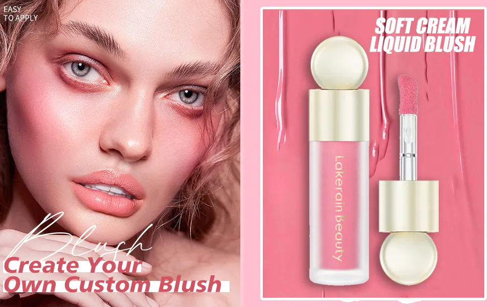 Liquid Blush  Natural Matte Finish Looking  Dewy Cheek Tint  Soft Cream Face Blush Moisturizing Lightweight Blendable Feel Long-Lasting 0.25 oz/7.5ml - 04 - liquid blush