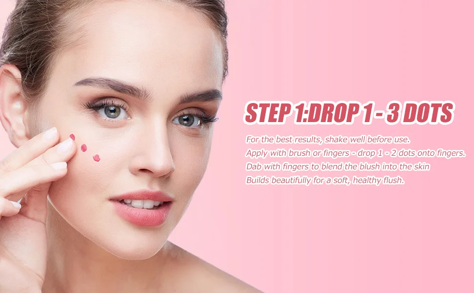 Liquid Blush  Natural Matte Finish Looking  Dewy Cheek Tint  Soft Cream Face Blush Moisturizing Lightweight Blendable Feel Long-Lasting 0.25 oz/7.5ml - 04 - liquid blush
