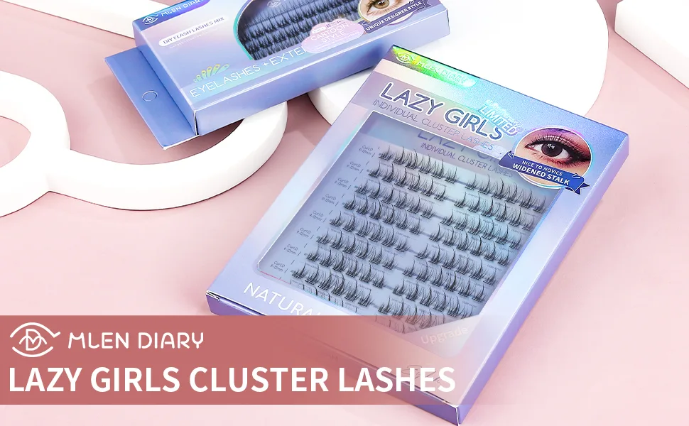 120pcs Lash Clusters DIY Eyelash Extensions D Curl Lash Clusters 9-15mm MIX Eye Lash Clusters  DIY Individual Lash Extension Clusters Reusable Soft & Comfortable - Individual Lashes