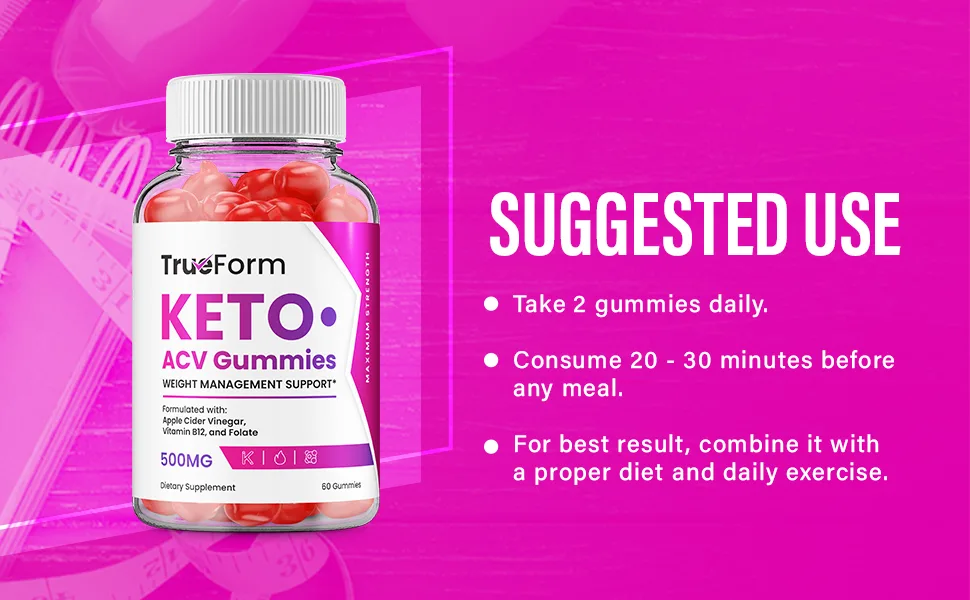True Form Keto Plus ACV Gummies TrueForm ACV Advanced Keto Formula Shark Plus Apple Cider Vinegar Keto Tank Gummies Dietary Supplement B12 Beet Root Juice (60 Gummies) - TrueForm Keto acv gummies gummys s bears dietary supplement diet formula bhb support b12