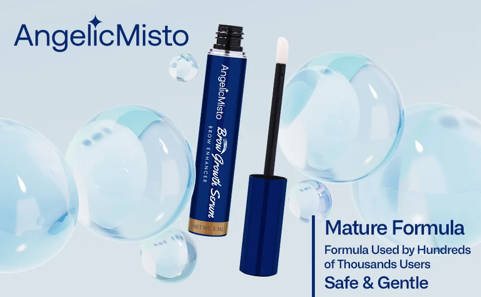 Eyebrow Growth Serum  Eyebrow Growth Serum For Thicker Brows  Eyebrow Serum To Grow Brows  Rapid Brow Growth Serum As Soon As in 4 Weeks  6-Month Supply - Eyebrow Growth Serum