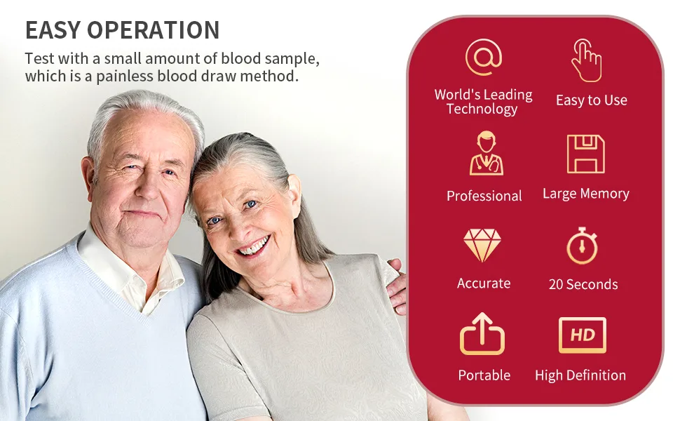 URIT Blood Hemoglobin Test kit with 25 Blood Hemoglobin Test Strips  Accurate and Fast Easy for Home Use - product information 2