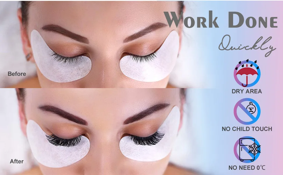 Lash Extension Glue  DF 0.5S Lash Glue for Eyelash Extensions 7-8 Weeks Retention Eyelash Glue Professional Use(5ML) 0.5s fast drying - eyelash extension glue