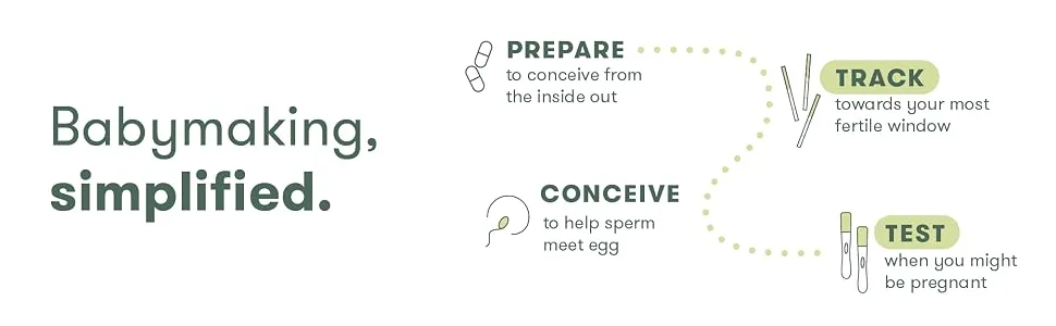 Frida Fertility Ovulation and Pregnancy Test + Track Set - Accurate  Early Detection - Find Your 48 Hour Baby Making Window + Test 6 Days Before Missed Period - babymaking