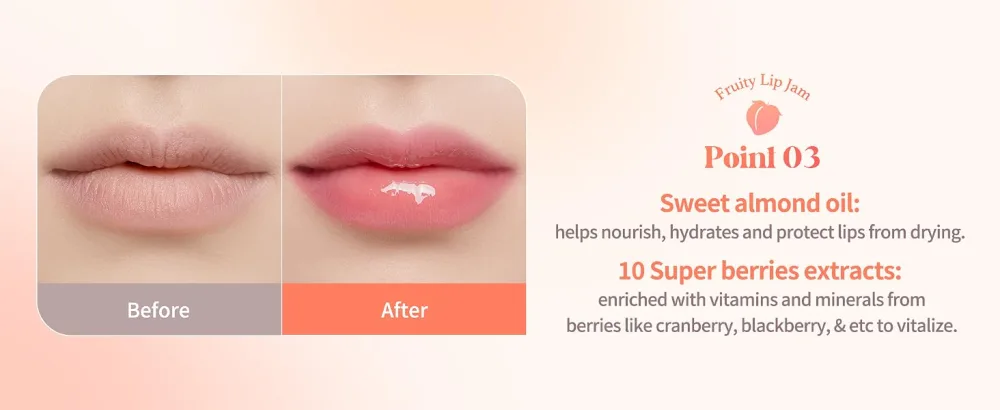 dasique Fruity Lip Jam (08 Cherry Jam) - Fruity Lip Jam