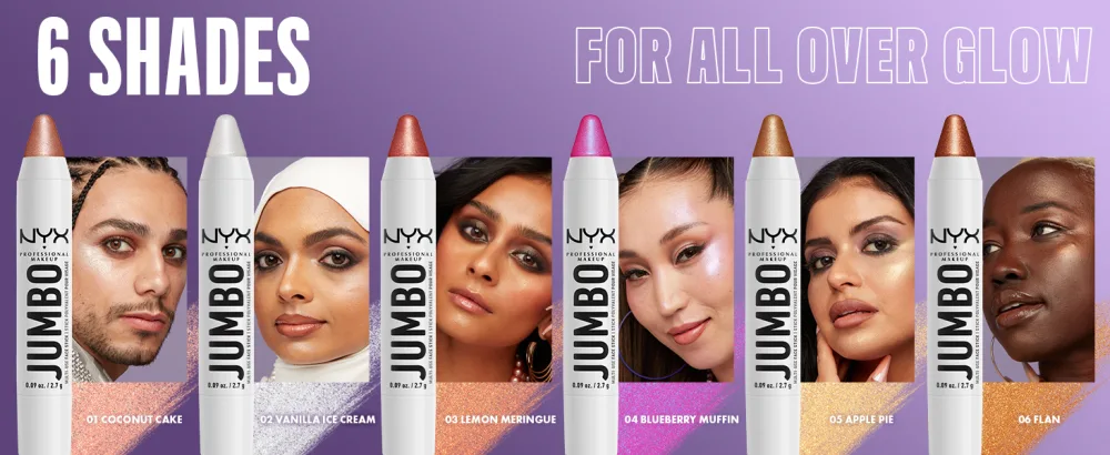 NYX PROFESSIONAL MAKEUP  Jumbo Multi-Use Face Highlighter Stick - Coconut Cake - NYC Jumbo Face Highlighter Stix