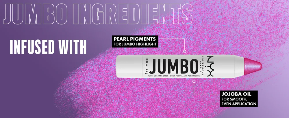 NYX PROFESSIONAL MAKEUP  Jumbo Multi-Use Face Highlighter Stick - Coconut Cake - NYC Jumbo Face Highlighter Stix