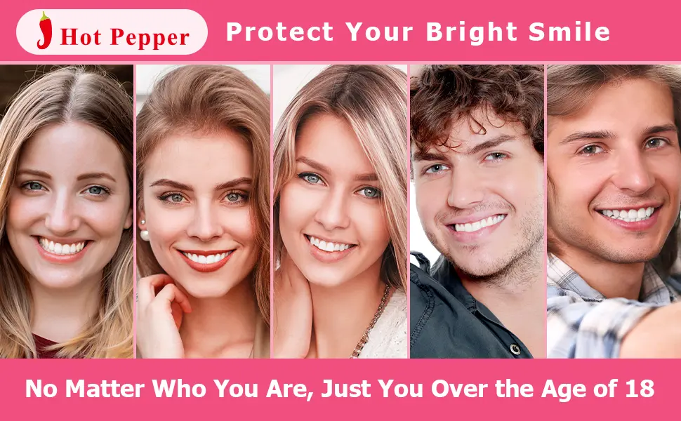 Hot Pepper Professional Teeth Whitening Strip Kit with 8% Pap  56 Pouches 112 Strips Total (Coconut) - teeth whitening strip