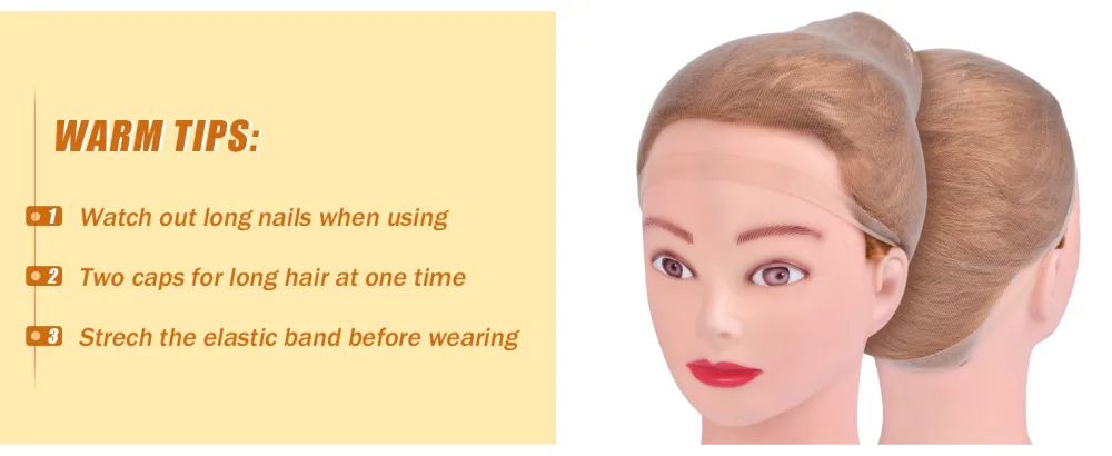 HD Wig Cap  IKOCO 8 Pcs Transparent Wig Cap for Lace Front Wig Thin Stocking Caps for Wigs Sheer Wig Cap for Women - HD wig caps