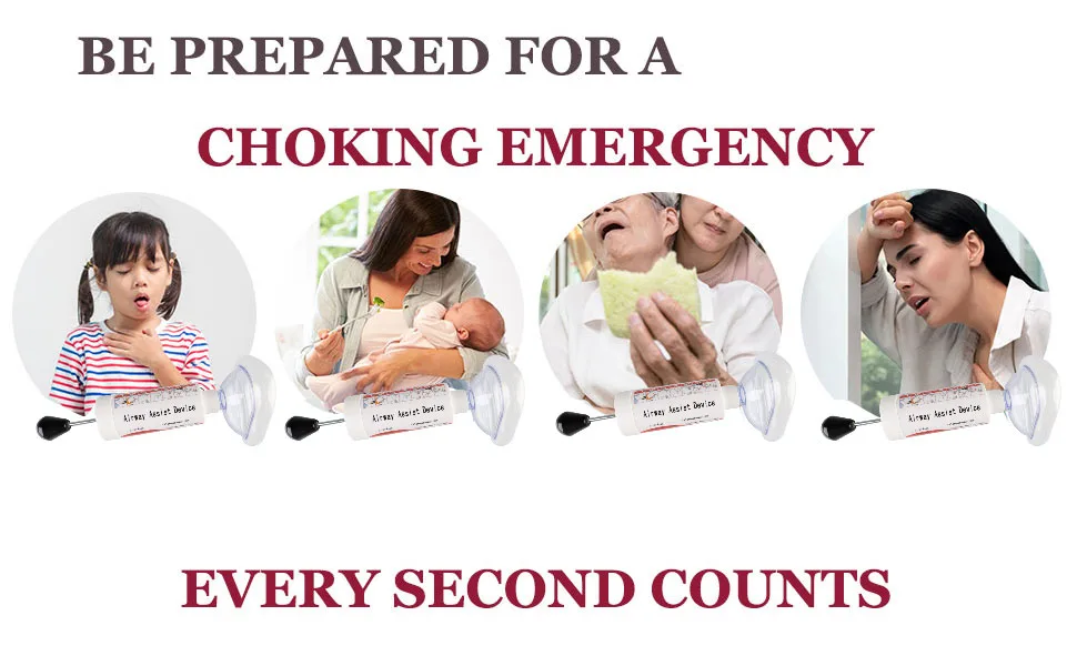 TAOTOP Removal Device for Removing Obstructed Objects  Effective Portable Chok Rescue Device for Kids and Adults  Safe and Effective Infant First Aid Kit  Equipped 2 Different Size Masks - save your time