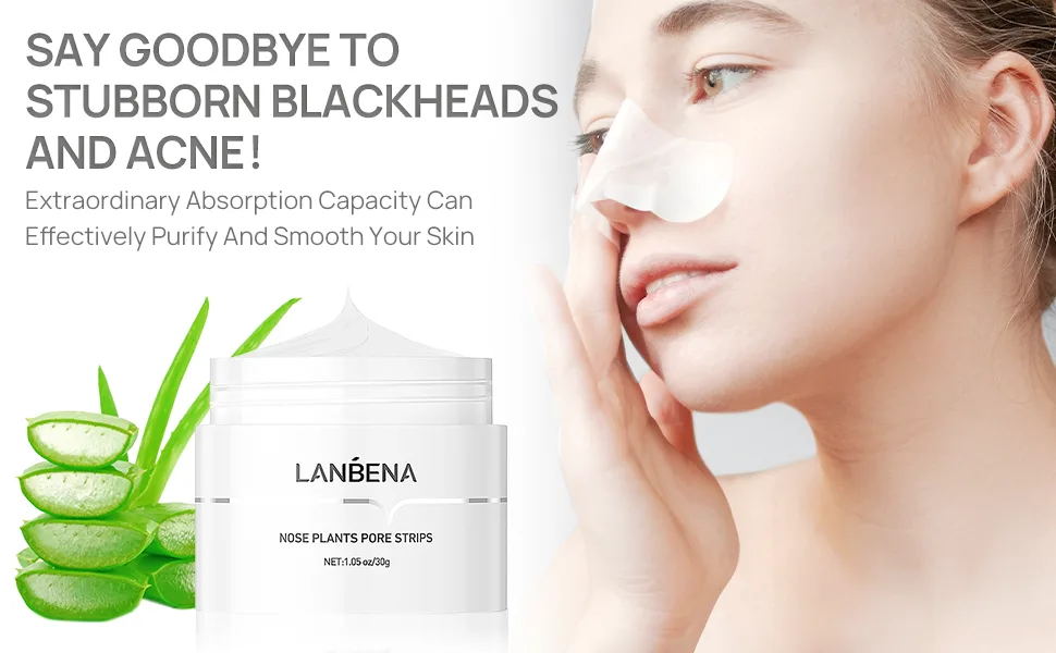 LANBENA Blackhead Remover - Peel Off Mask for Nose & Face  Blackhead Removal Kit with Breylee - 1.05oz - BLACKHEAD