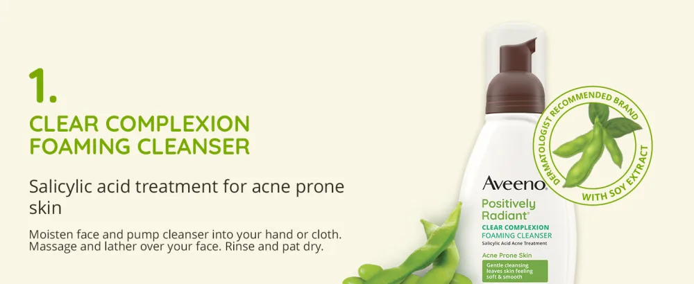 Aveeno  Facial Moisturizers Clear Complexion Daily Moisturizer Pump 4 fl oz 4 Fl Oz (Pack of 1) - face moisturizer, face lotion for dry skin, skin care, facial cleanser, facial skin care products