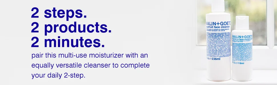 Malin + Goetz Vitamin E Face Moisturizer  4.0 Fl Oz (Pack of 1) - 2 steps. 2 product. 2 minutes.