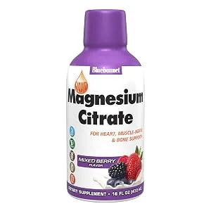 Bluebonnet Nutrition Magnesium Aspartate 400 mg  200 Vegetarian Capsules Vegetable 200 Count (Pack of 1) - Liquid Magnesium Citrate