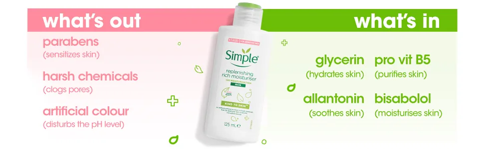 Simple Replenishing Rich Moisturiser  125ml by Simple 4.2 Fl Oz (Pack of 1) - product information 3