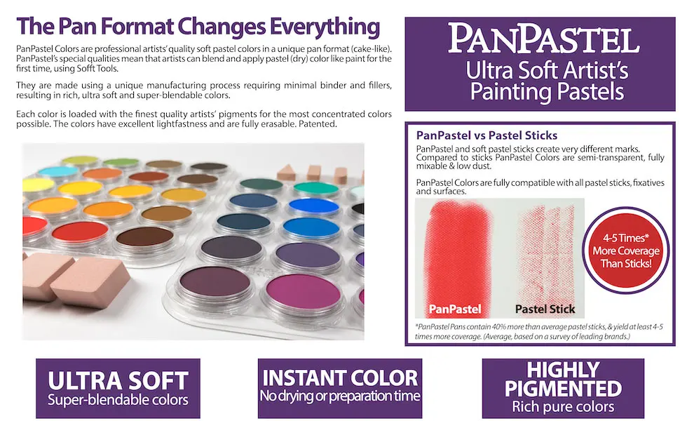 PanPastel 28005 Ultra Soft Artist Pastel  Black 280.5 0.30 Fl Oz (Pack of 1) Black - A+ 4th Intro