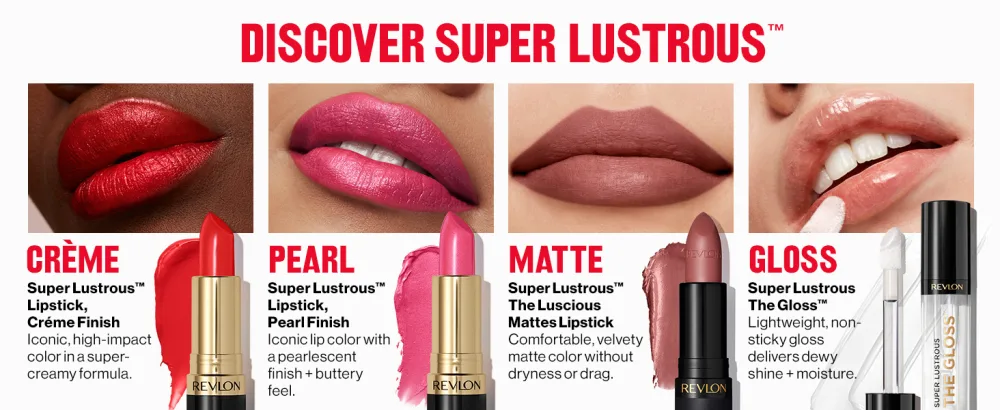 REVLON Super Lustrous Lipstick  Rosedew Reds & Corals Rosedew 1 Count (Pack of 1) - super lustrous