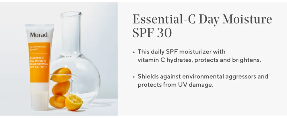 Murad Environmental Shield Essential-C Day Moisture SPF 30 - Vitamin C Moisturizer for Face with SPF - SPF Face Moisturizer Protects and Brightens 1.7 Ounce (Pack of 1) - description