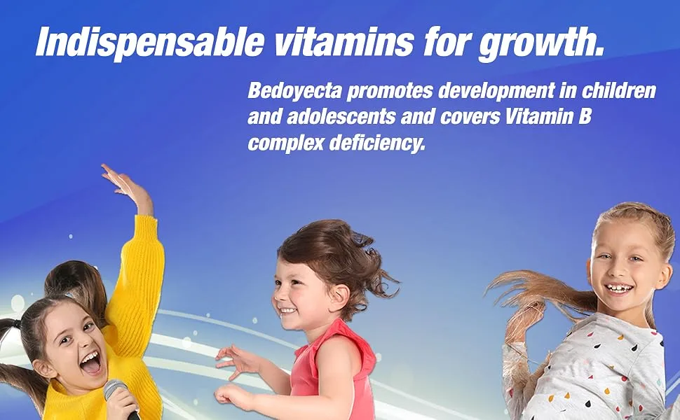 Bedoyecta Multivitamin Contains Iron  Folic Acid  Vitamin C  B1  B2  B9  and B12  30 Count 30 Count (Pack of 1) - Indispensable vitamins for growth