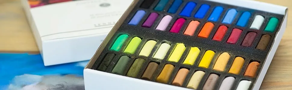 Sennelier Soft Pastels Half Stick Set 120/Pkg-Paris  Paris 120 Count (Pack of 1) Assorted/Multicolor Pastel Set - sennelier half stick