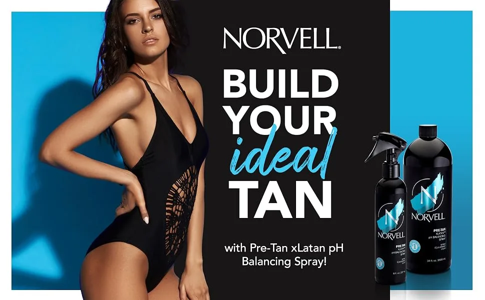 Norvell Pre Sunless Tanning XLATAN pH Balancing Spray for use w/Self Tanner  8 fl.oz. 8 Fl Oz (Pack of 1) - pre tan Xlatan