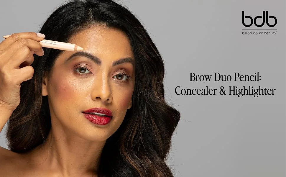 Billion Dollar Brows Duo Brow Highlighter & Concealer Pencil for Lifting and Highlighting Eyebrows 1 Count (Pack of 1) - product information 1