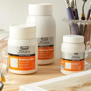 PEBEO Studio Acrylics Auxiliaries  Bindex Acrylic Binder  1 L  Transparent (524270) 33.81 Fl Oz (Pack of 1) - studio acry modeling paste