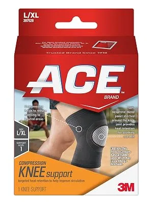 ACE Compression Knee Support Neoprene  Large/X- Large Large/X-Large (Pack of 1) - Ace Compression Knee Support packaging