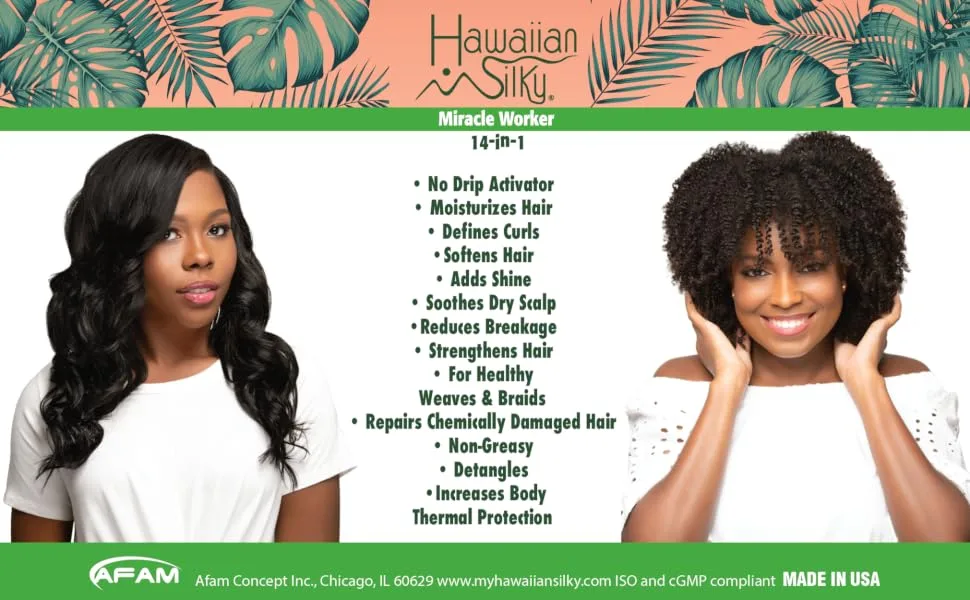 Hawaiian Silky 14-in-1 Miracle Worker  32 fl oz 32 Fl Oz (Pack of 1) - HS Miracle Worker Features