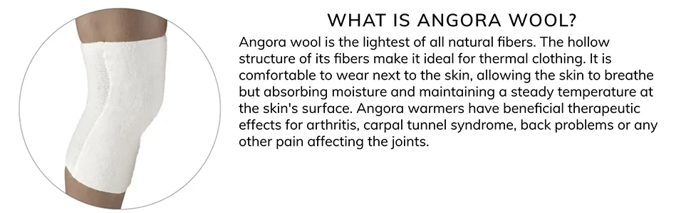 OTC Knee Warmer Angora Arthritis Relief  White  Medium  79010-M White Medium (Pack of 1) - product information 4