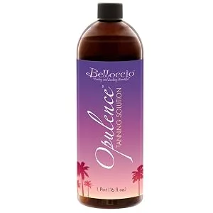 1 Quart of Belloccio Opulence Ultra Premium DHA Sunless Tanning Solution with Dark Bronzer Color Guide 32 Fl Oz (Pack of 1) - Sunless Tanning Opulence Solution Quart