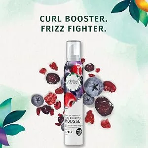 Herbal Essences Totally Twisted Curl-Boosting Mousse with Berry Essences  6.8 oz Berry 6.8 Ounce (Pack of 1) - curl booster frizz fighter