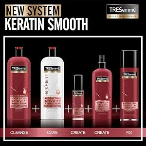 TRESemm  Expert Selection Shine Serum  Keratin Smooth  3.3 oz 3.3 Fl Oz (Pack of 1) Weightless Shine Serum - TRESemmé Keratin Smooth Products