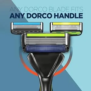 Dorco Pace 3 - Three Razor Blade Shaving System- Value Pack - 16 Cartridges (No Handle) 16 Count (Pack of 1) - Any DORCO blade fits any DORCO handle