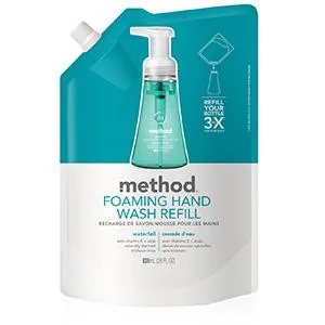 Method Foaming Hand Soap  Refill  Waterfall  Biodegradable Formula  28 oz  (Pack of 1) Waterfall 28 Fl Oz (Pack of 1) - product information 1