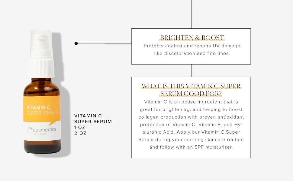 Cosmedica Skincare Vitamin C Super Serum 1 Fl Oz (Pack of 1) - super serum example